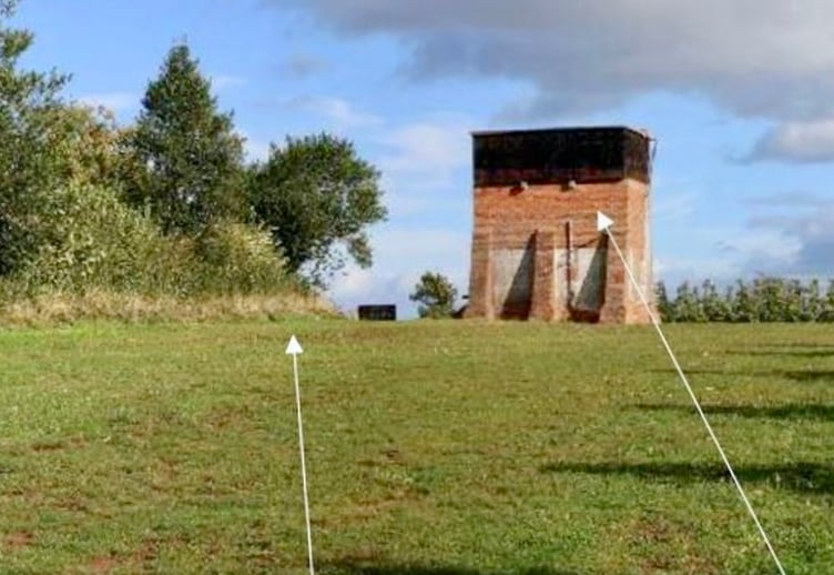 The water tower off Daffaluke Lane which could become part of a home
