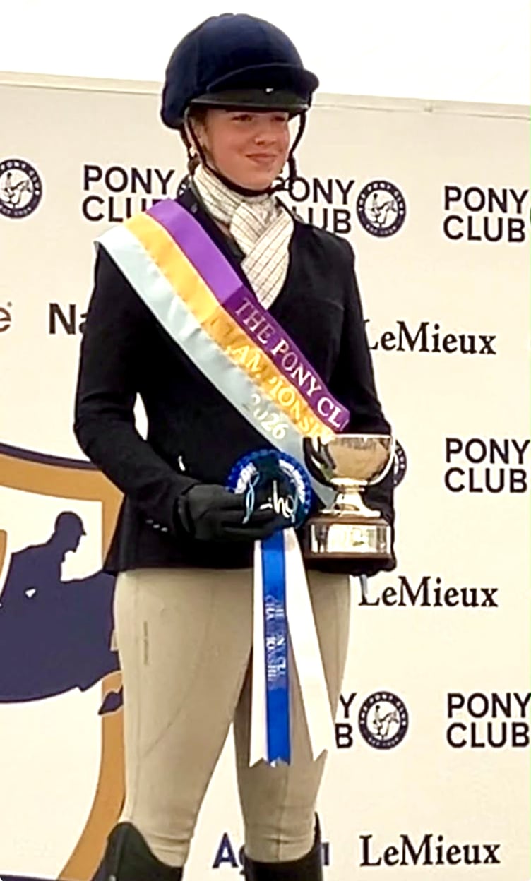 Libby Wenden was crowned Pony Club National Eventing Champion