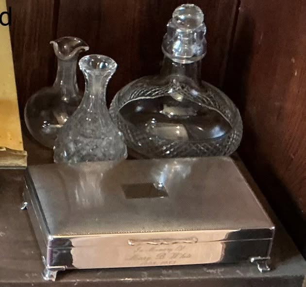 The silver communion wafer box stolen from Llangrove church
