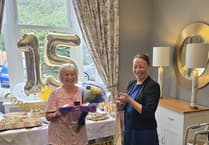 Carer Valerie celebrates 15 years at Ross Court