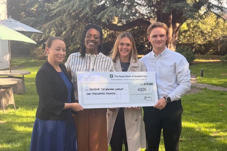 Ross Court Care Home presented a £1,000 cheque to Honour Thy Woman to support the group’s Nature to Nurture programme.