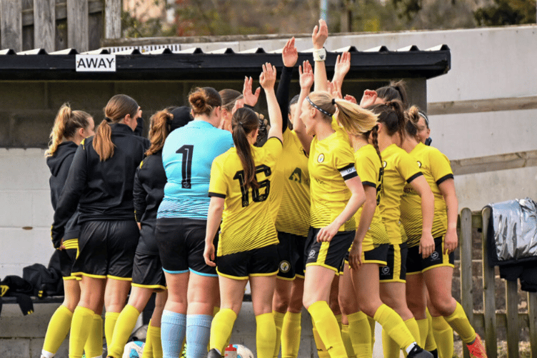 Newent Town Women have won their opening four league matches to sit top of the Gloucestershire County Women’s Football League Division Two table.