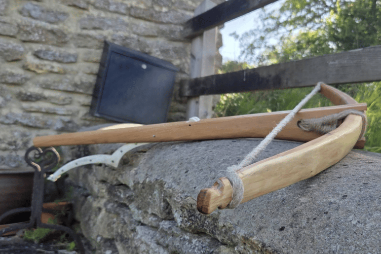 An example of the type of early medieval crossbow made by Ross craftsman Matthew Hotston, who will create two 11th-century reconstructions for the new Bayeux Tapestry Museum.