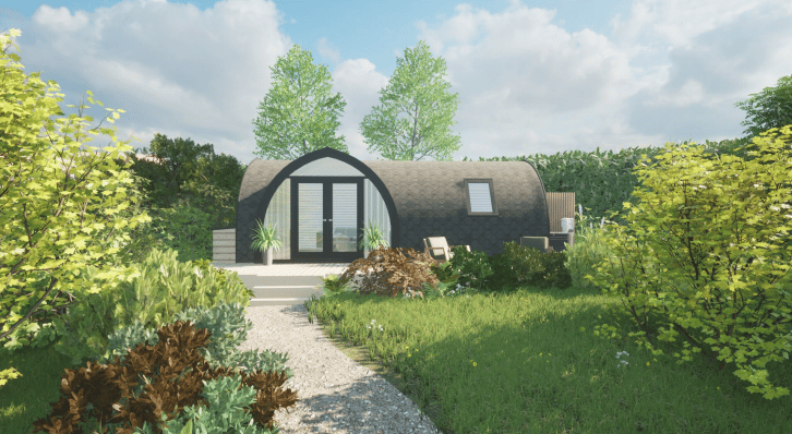Glamping pod aston crews