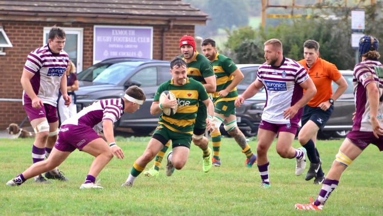 A Newent player spots a gap. Photo: Georgina Gardner