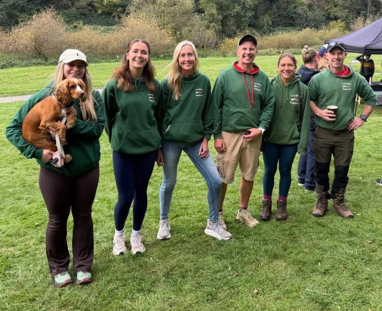 Some of the MonRoss organising team at the Blaze the Biblins race