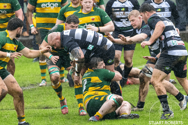 Lydney's forward power proved hard for Newent to handle
