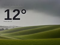 Ross-on-Wye: heavy rain, high of 11°C on Friday
