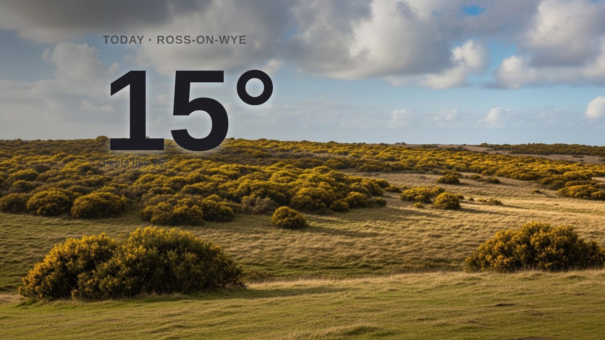 Clouds and sun share the sky for Ross-on-Wye today - here's your Friday forecast