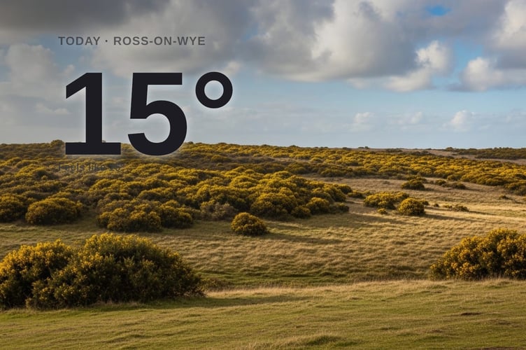 Ross-on-Wye weather: partly cloudy Friday with little chance of rain and a high of 14°C
