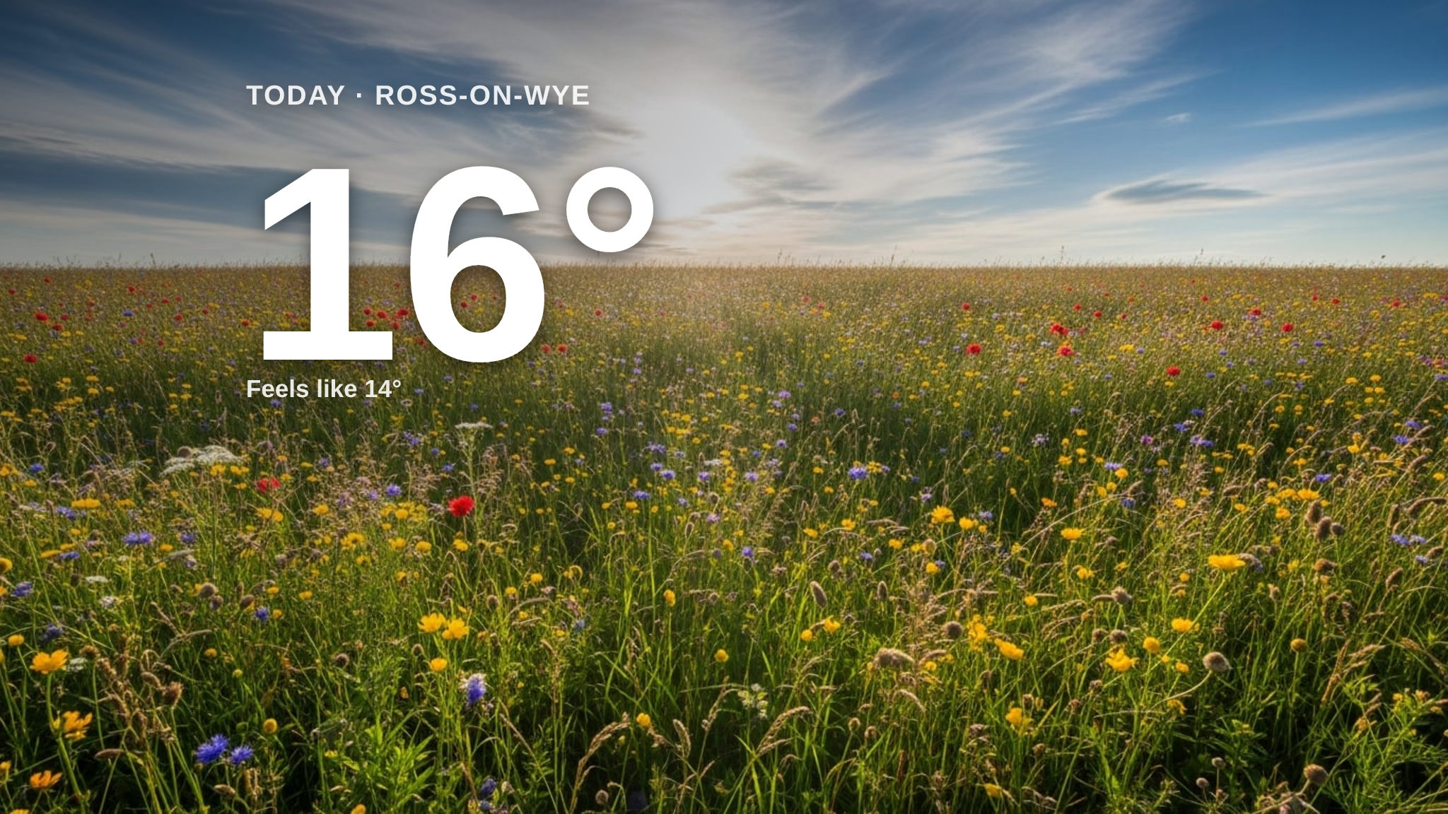 Partly cloudy skies for Ross-on-Wye today - here's your Thursday forecast